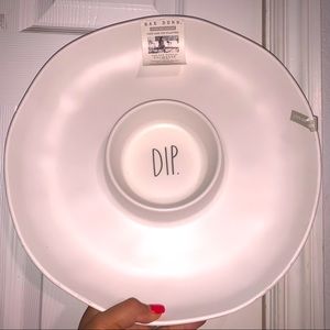 Rae Dunn Melamine Chip and Dip Platter Tray Bowl New